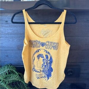 SOLD!!!!!!!
Twisted Gypsy Mustard Tank Top